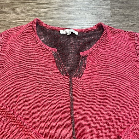 XL Pink long sleeves knitted sweater Variations - Picture 2 of 6